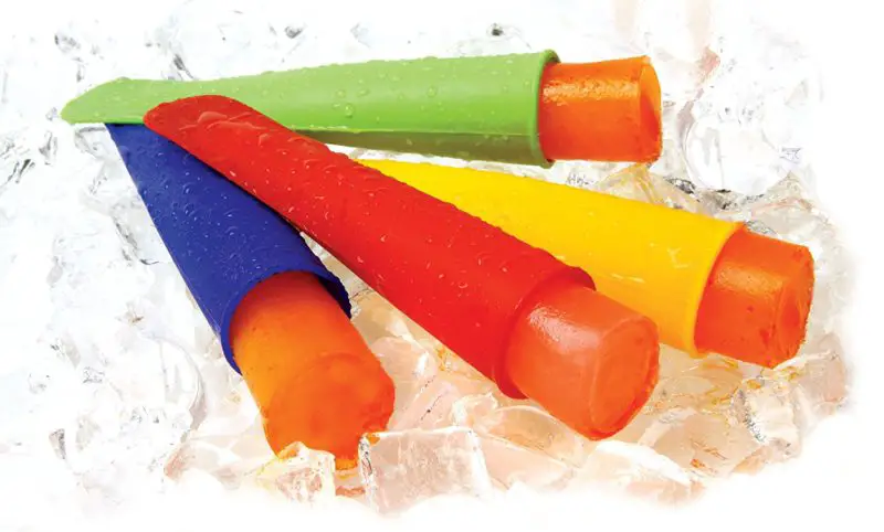 colourful silicone ice pop moulds