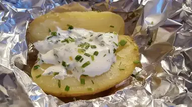 Air Fryer Twice Baked Potatoes