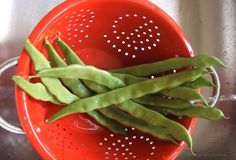 Wash Runner Beans