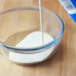 Pouring the Cream for the butter