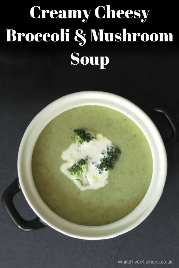 Creamy Cheesy Broccoli and Mushroom Soup – White River Kitchens