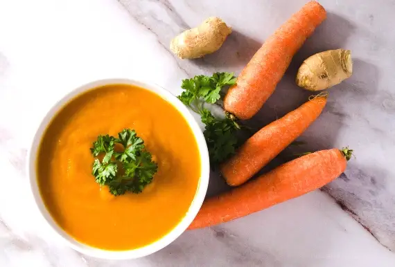 Warming Carrot & Ginger Soup Perfect For Chilly Days